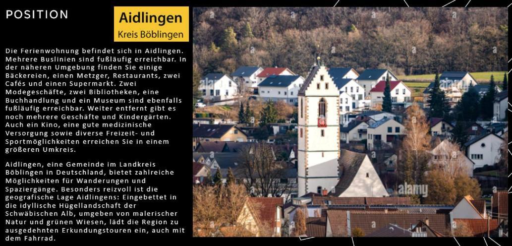 Stylisches Maybach Appartement Mit Terrasse Fuer 5 Personen, 5 Betten, Grosse Kochinsel, Homeoffice Mit 250Mbit Wlan Aidlingen Экстерьер фото